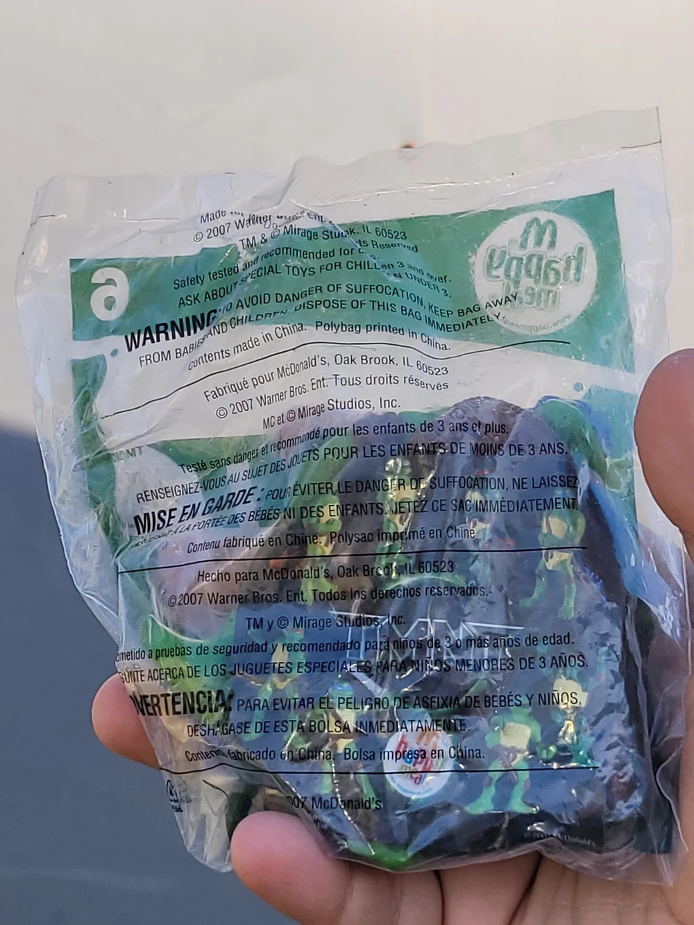 Vintage 2007 Teenage Mutant Ninja Turtles McDonalds Toy - Donatello NIP #6